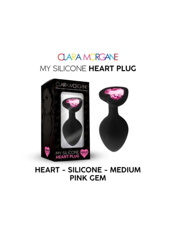 my silicone heart plug  gem rose clara morgane