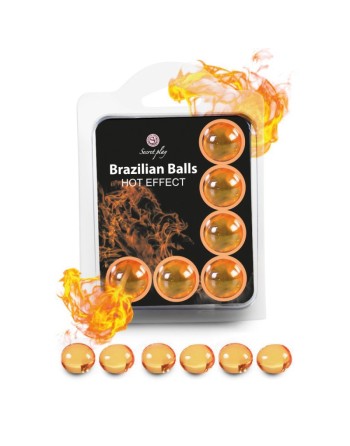 6 billes de massage brazilian balls  effet chauffant