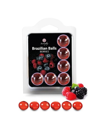6 billes de massage brazilian balls au parfum fruits des bois