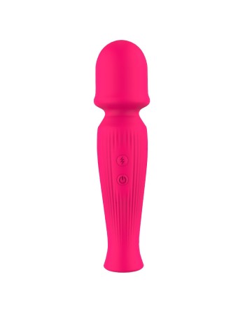 wand massager usb touché peau rose avec 10 modes de vibrations de nv toys
